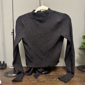 Astr Black Cowl Neck Sweater